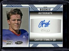 2020 SAGE HIT Carter Stanley Rookie Auto Blue #A16 Jayhawks