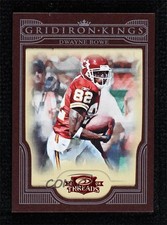 2008 Donruss Threads Pro Gridiron Kings Red Framed /100 Dwayne Bowe #PGK-30 3c7
