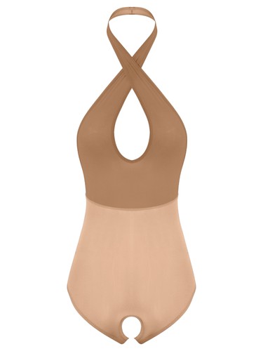 Damen Einteiler Sexy Overall Teddy Body Neckholder Catsuit Dessous Erwachsene - Bild 22 von 110