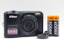 Nikon Coolpix L28 Black 20.1MP 5x Wide Zoom digital camera with batteries