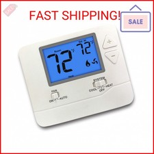 ELECTECK Non-Programmable Digital Thermostat for Home, up to 1 Heat/1 Cool with