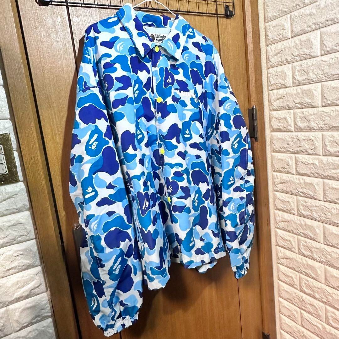 Excellent Used BAPE Jacket XL Authentic Rare Bape Blue Camo Excellent Used BAPE Jacket XL Authentic Rare Bape Blue Camo