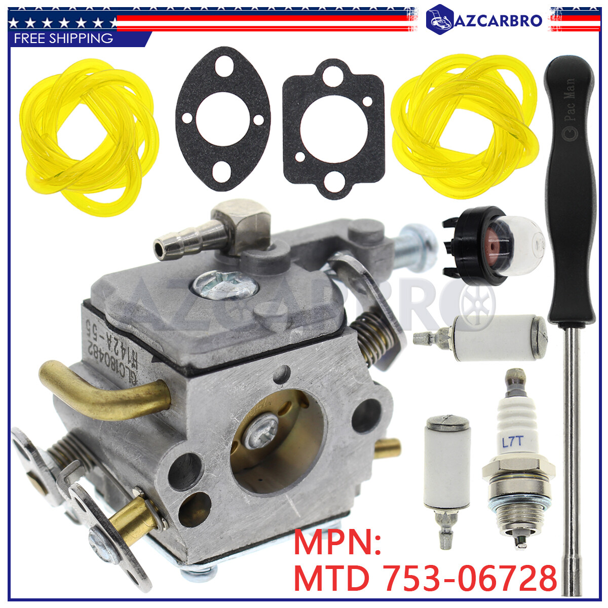 For Remington Rodeo Chainsaw 75306728 Carburetor Parts RM5520 RM5520R