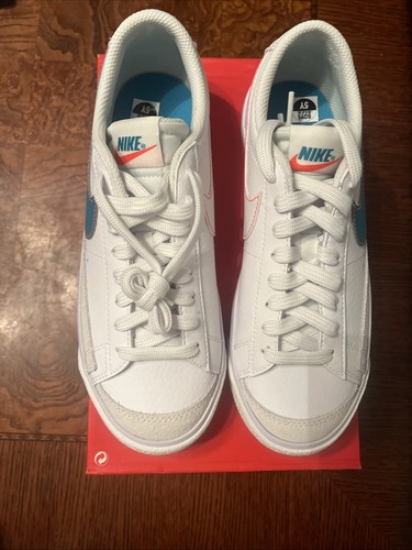 NEW Nike Blazer Low ‘77 (GS) White Aquamarine Size 7Y * Women’s 8.5 * DA4074-122 - Picture 5 of 6