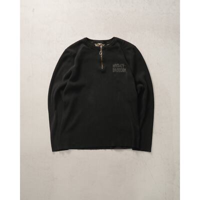Vintage 90s Harley Davidson Black Regular 1/4 Zip Sweatshirt Vintage 90s Harley Davidson Black Regular 1/4 Zip Sweatshirt
