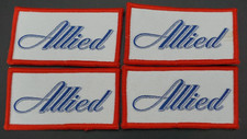 (4) Vtg. Allied Woven Patch, auto shop car mechanical race electrical hvac