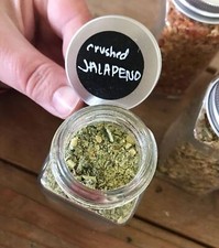 Dried and crushed jalapeno peppers to add some heat No other Ingredients.