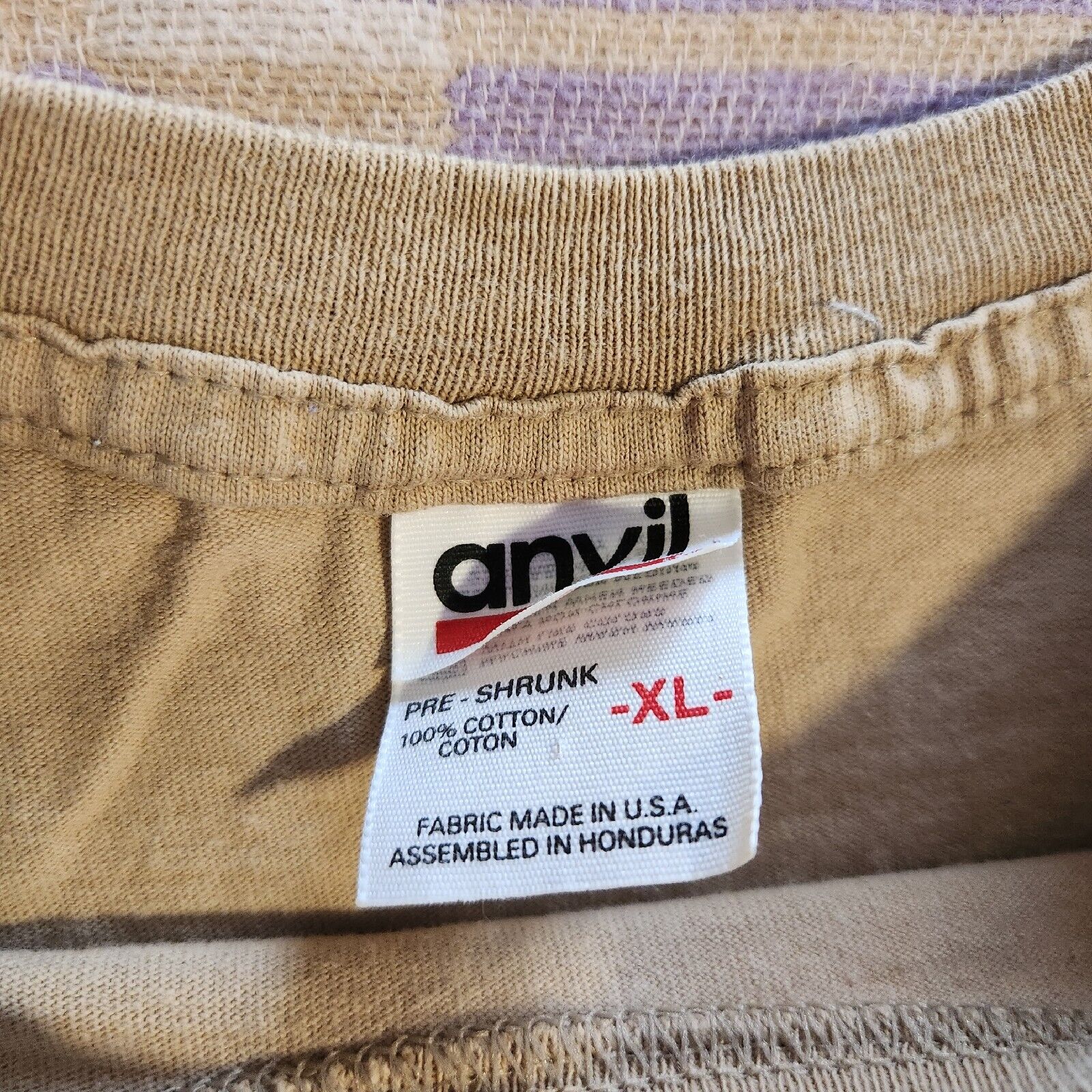 Vintage Pearl Jam Shirt Size XL Setlist Tan 90s G… - image 5