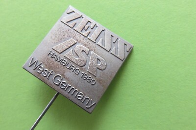 Alte ZEISS  ISP Hamburg 1980    Abzeichen Anstecknadel 25 x 25 mm