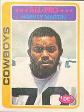 1978 Topps #110 Harvey Martin - All-Pro Dallas Cowboys 