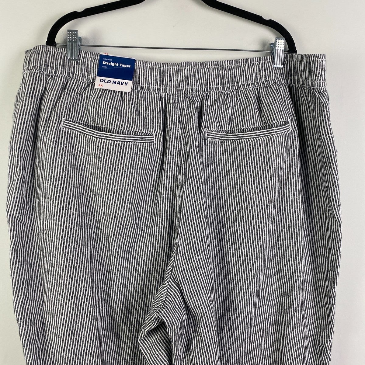 パンツ old navy stripe slacks Straight Pinstripe Trouser Pants | Old Navy
