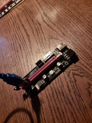Riser PCI-E 1x - 16x USB 3.0 SATA 6-PIN ver 009s PLUS