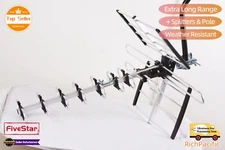 2025 Outdoor HDTV Digital Amplified TV Antenna 4K HD VHF UHF FM Master Ver