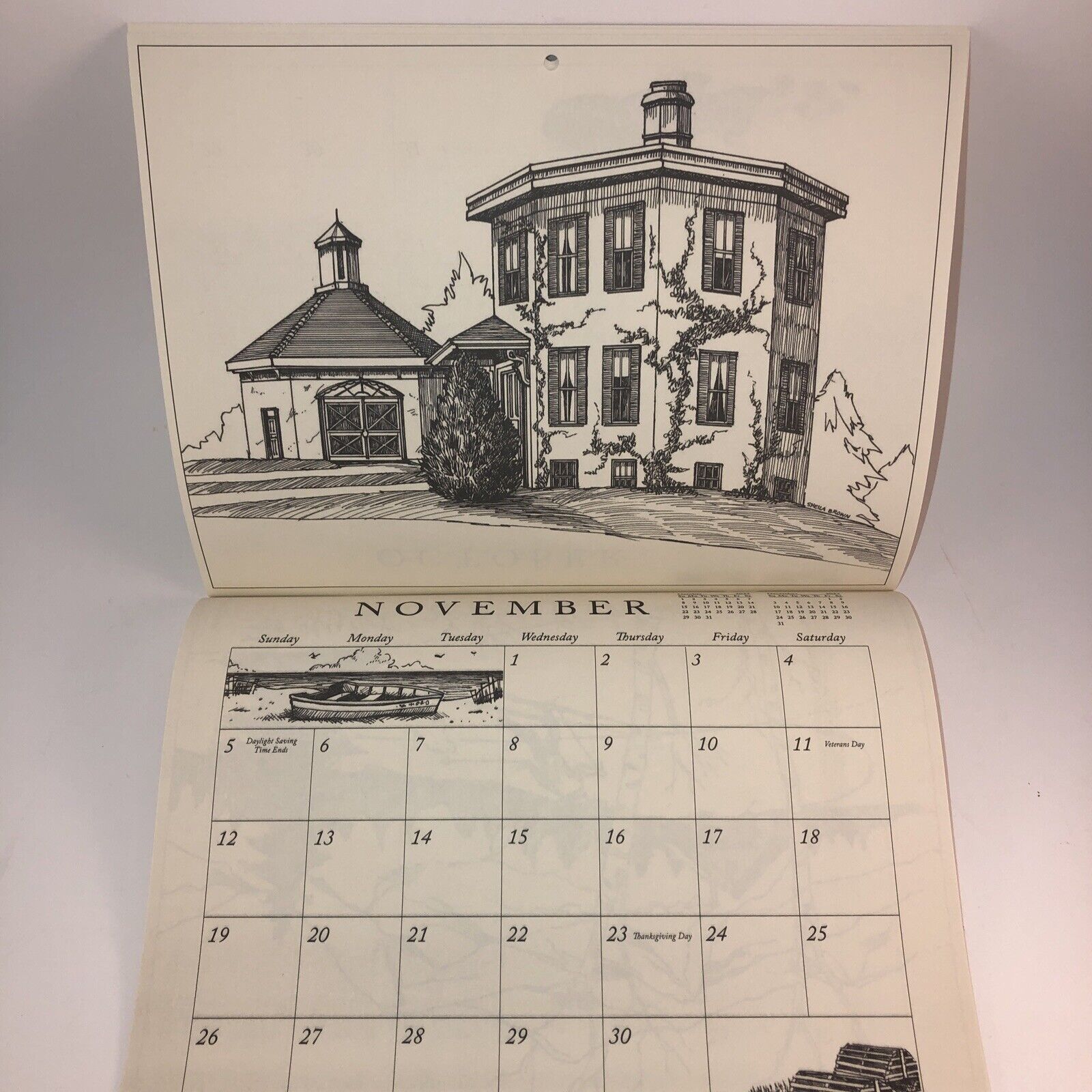 2025 Cape Cod Sketch Calendar