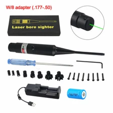 Red/Green Laser Rifle Sight kit .177 To .50/12GA Multiple Caliber Bore Sighter