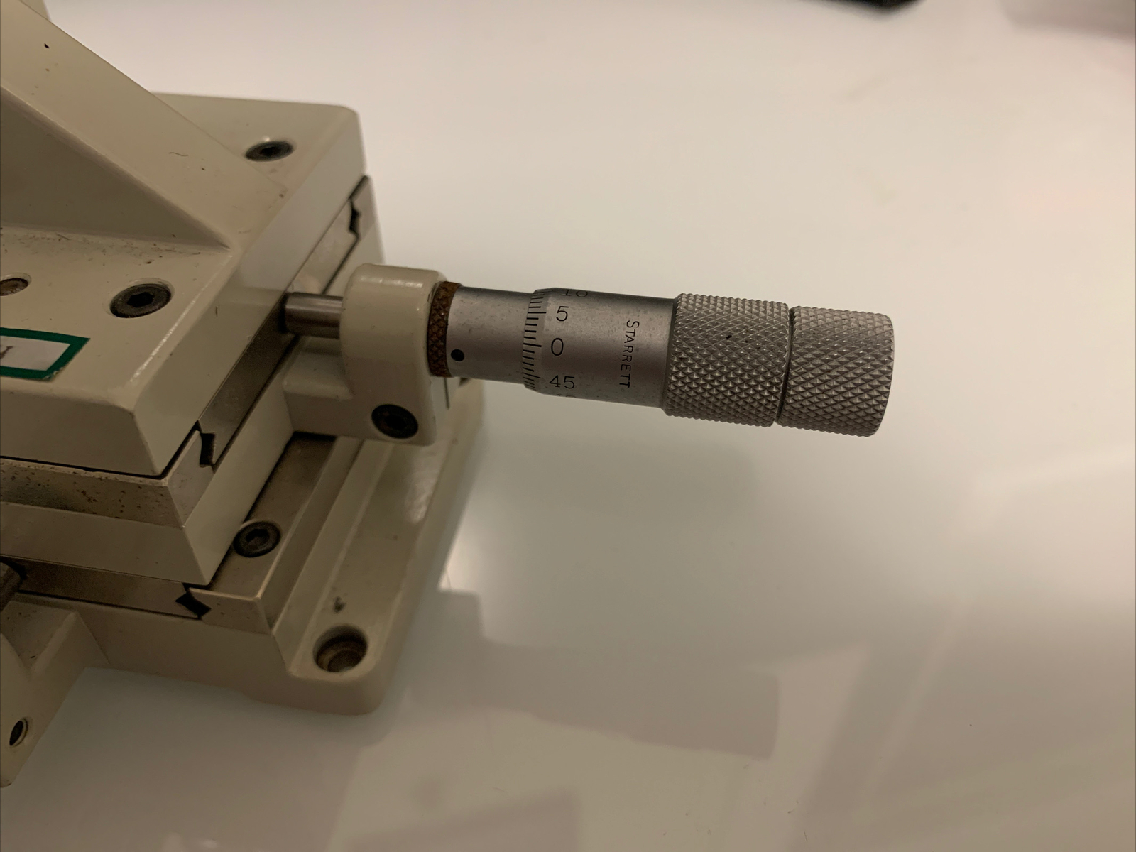 WORKING Line Tool Co. Model A RH 3 axis XYZ stage with Starrett