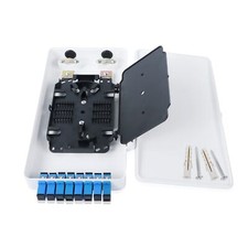 8 Port Optical Fiber Terminal Box, SC Optical Fiber Termination Distribution ...