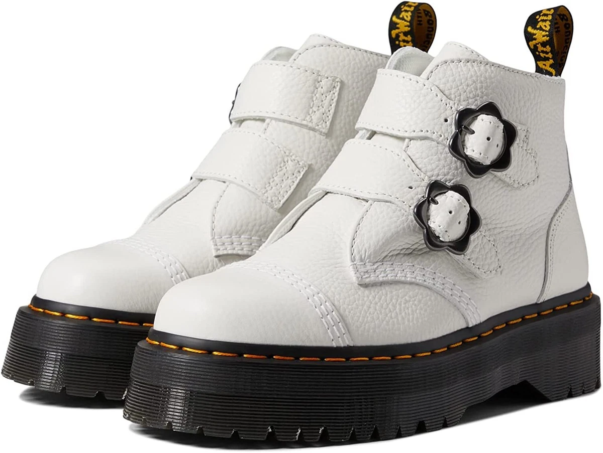 White flower top dr martens