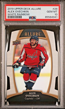 2019 Upper Deck Allure 28 Alex Ovechkin White Rainbow PSA 10 Refractor NHL SP