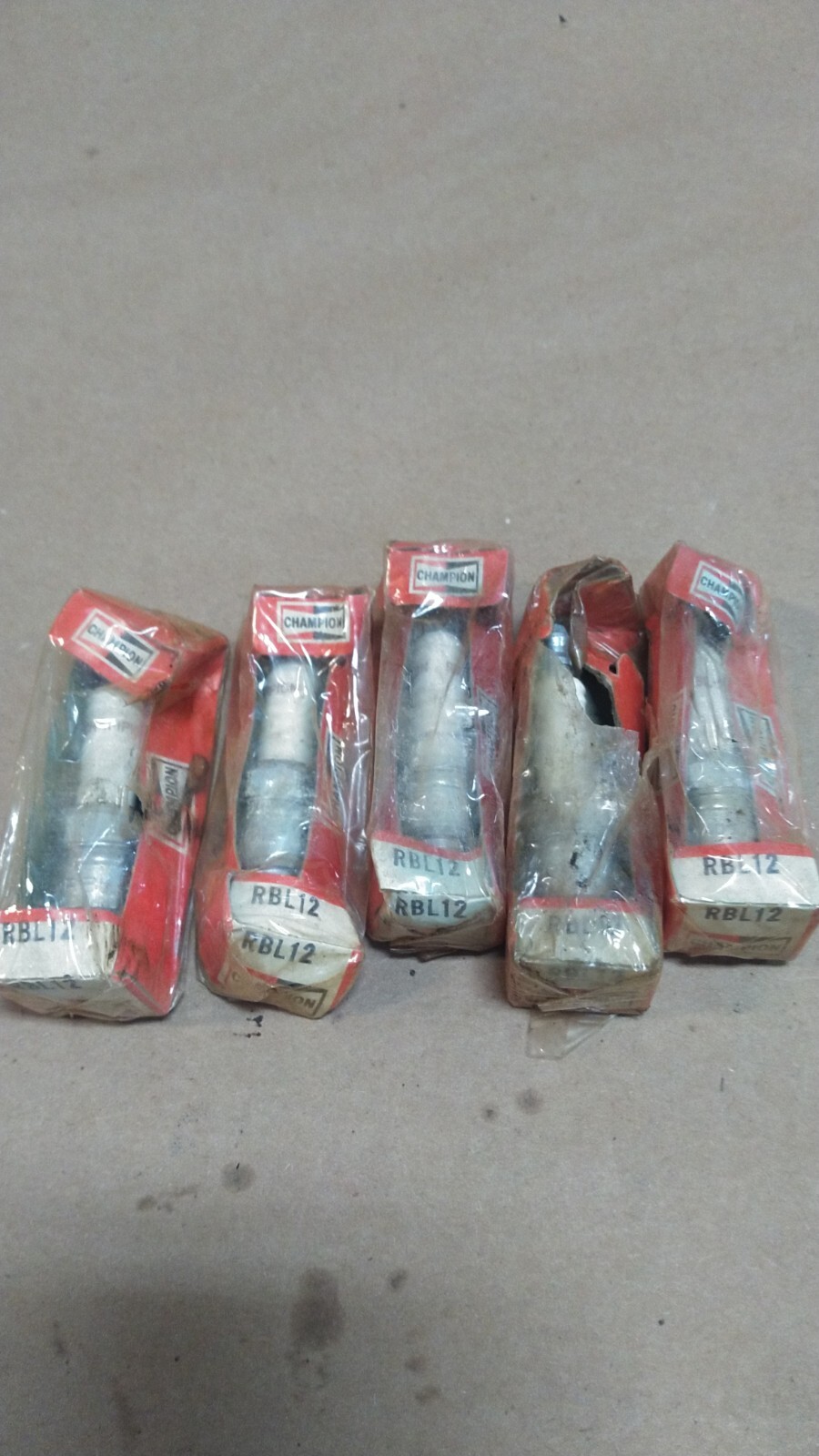 CHAMPION RBL12  RBL-12 5 SPARK PLUGS