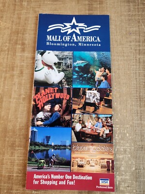 Vintage Mall of America Guide Directory Brochure Minnesota 1999