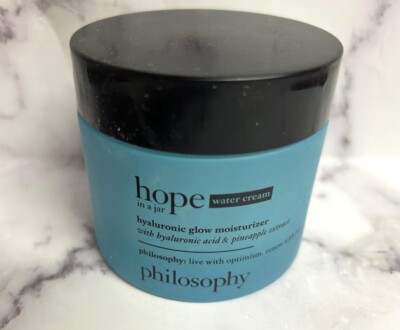 PHILOSOPHY Hope in a Jar Water Cream Hyaluronic Glow Moisturizer 4.0oz NWOB