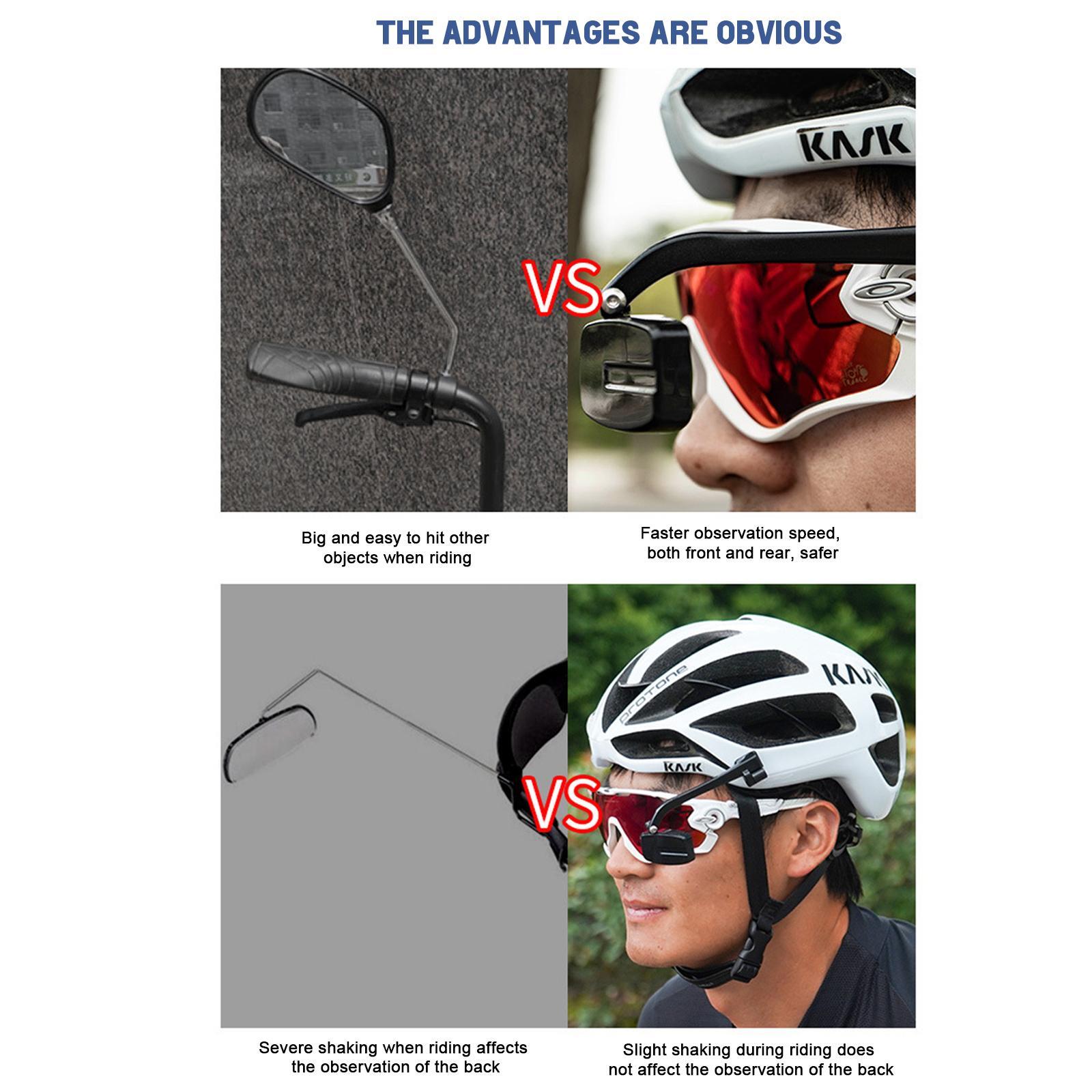 Cycling Eyeglass Mirror BlastResistant Universal Rear View Mirror; eBay