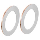 Copper Foil Tape 0.12 Inchx21 Yards 0.05 Thick Single Sided for Electronics 2Pcs