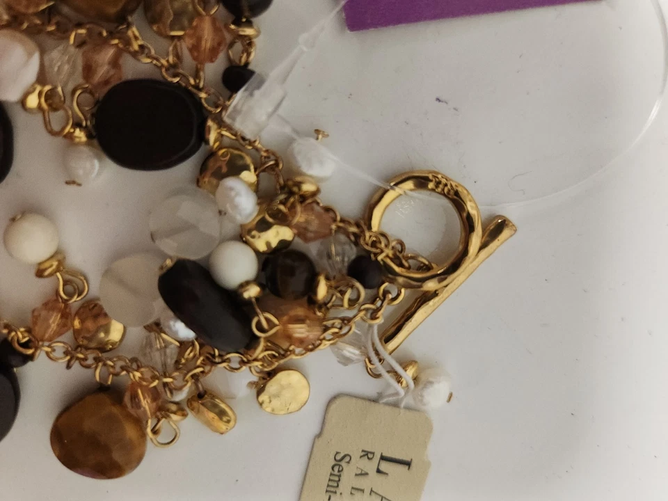 Pulsera Ralph Lauren Ojo Tigre Tono Dorado D9 Foto 3 de 4