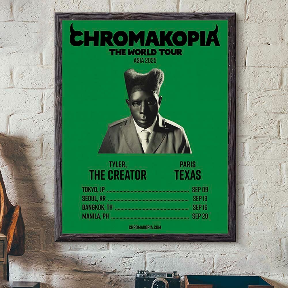 Tyle The Creator Chromakopia The World Tour Asia 2025 Tour Dates Home Decor