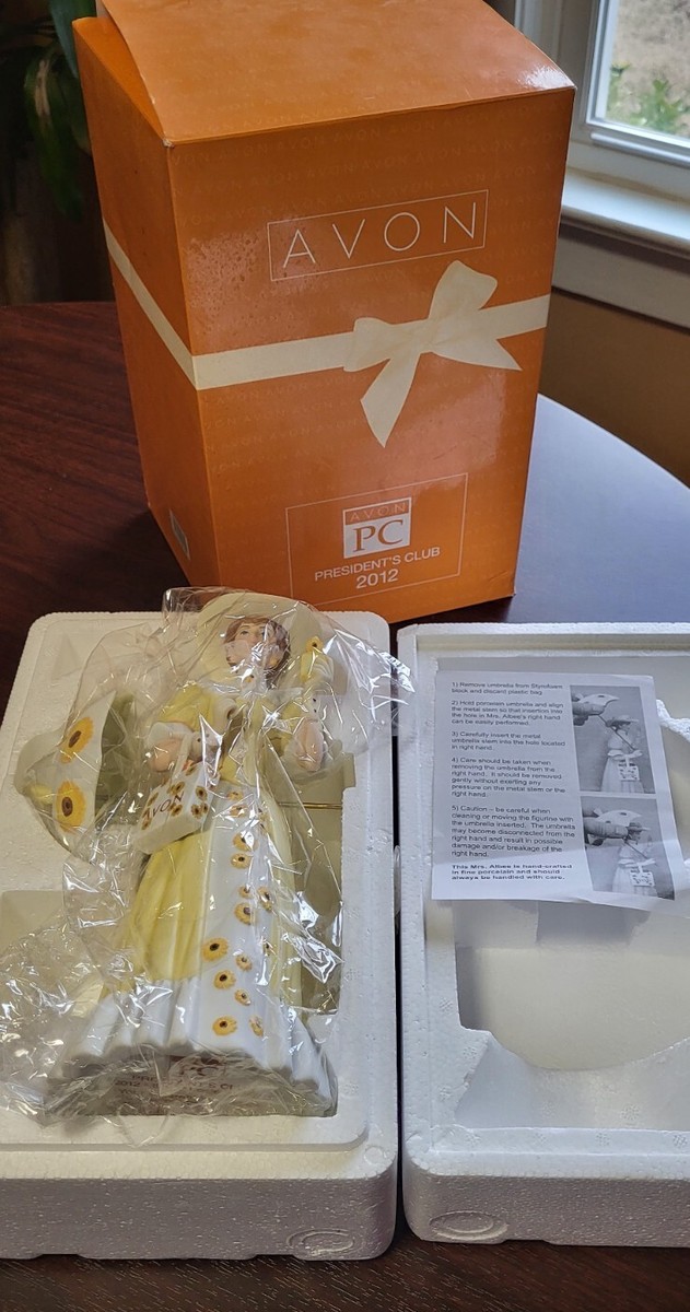AVON 2012 MRS. ALBEE PRESIDENT'S CLUB AWARD Porcelain SUNFLOWER