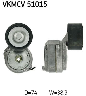 Skf Vkmcv 51015 Spannrolle, Keilrippenriemen-image