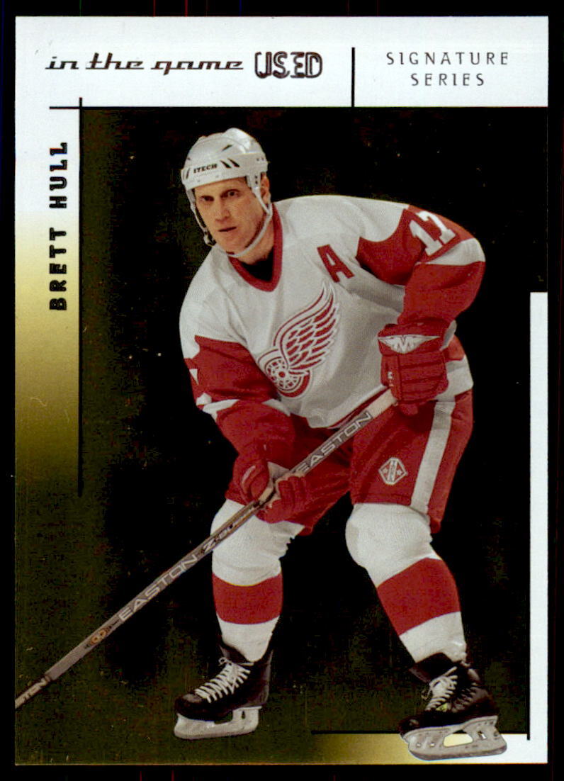 2003-04 In The Game Used Signature Series #94 Brett Hull 2003-04 In The Game Used Signature Series #94 Brett Hull