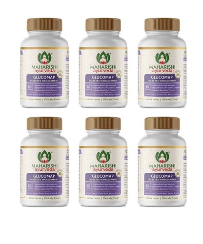 Complément Alimentaire Maharishi Ayurveda Glucomap - 3 Boîtes De 300 Comprimés, Soutien De La Glycémie