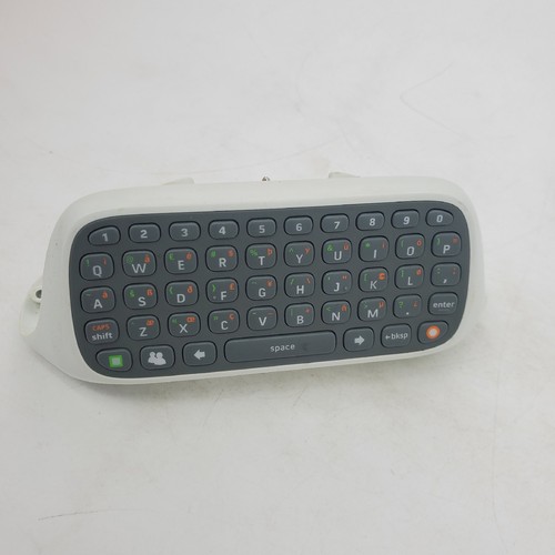 Microsoft XBOX 360 Chatpad - Tested - Works - White FREE FAST SHIPPING qwerty
