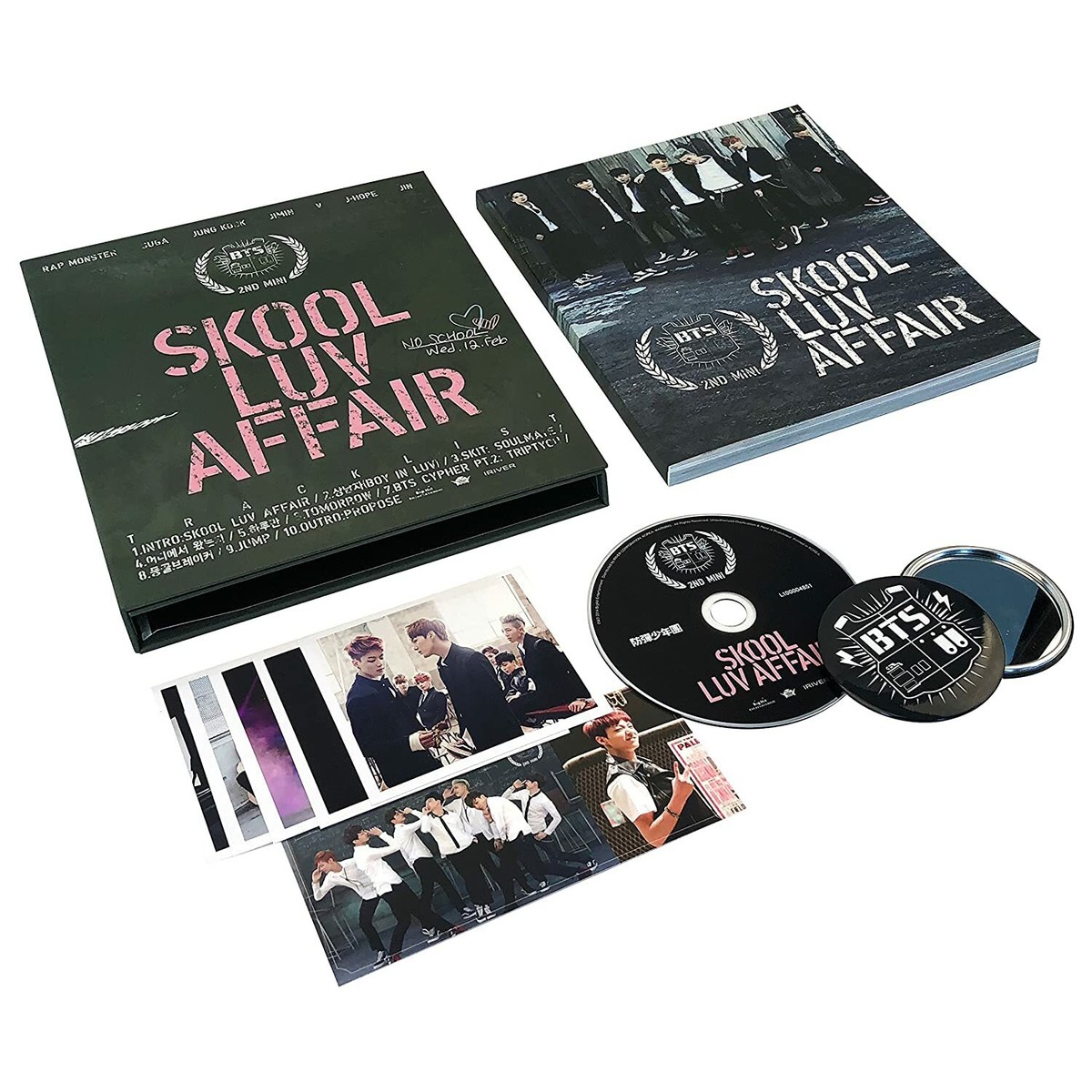 BTS - Skool Luv Affair (2nd Mini) CD+Photobook+Extra Photocards | eBay