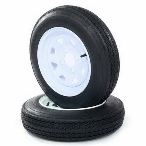 2x tires Trailer Tires & B =4 Ply Construction Painted White 780 Lbs*GD - Picture 6 of 6