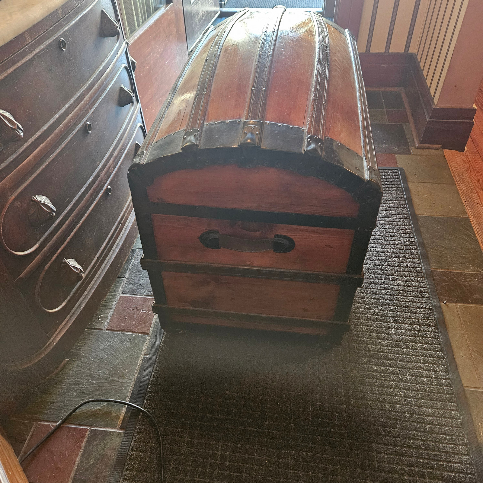 Antique Chest Trunk steamer Trunk eBay