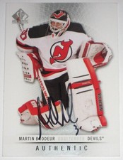 MARTIN BRODEUR SIGNED 12-13 UPPER DECK SPA NEW JERSEY DEVILS CARD AUTOGRAPH AUTO