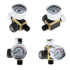 gravity regulator 4x hvlp gauge valve feed pressure paint mini air digital