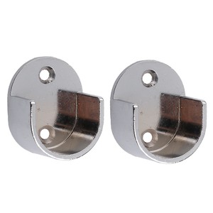 Metal Curtain Pole Recess Brackets Curtain Rail Support For 25mm