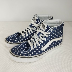 vans sk8 hi leather blue