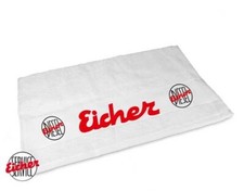 Handtuch weiß mit Eicher Diesel Logo