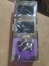 New Marvel Black Panther 3 pair crew socks size 8-12 Bioworld .
