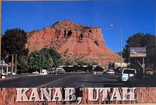 Kanab Utah Main Street Dennys Wigwam Western Store 6x4 Postcard 2001