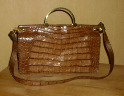 Handtaschen Krokodil Tasche Goldpfeil Gold Pfeil Studio