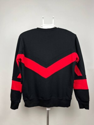 GIVENCHY セットアップ 上下 ニット セーター 9号 M 11号 L 赤 古着 80s GIVENCHY 紋章 マルチ チェック 総柄 アクリル ウール ニット