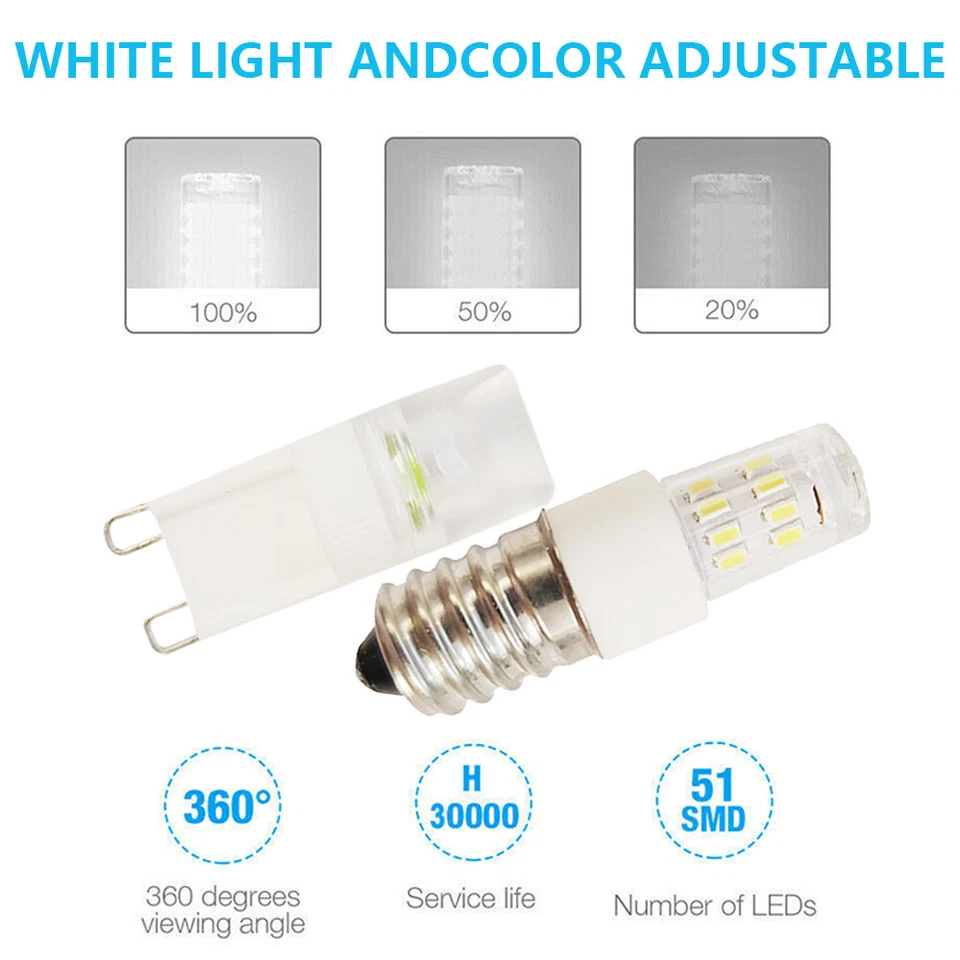 5/10 PCS COB G9 1.5W E14 2W Home Decor Daylight 3014 Lamp Light LED Corn Bulb - Image 4 of 4