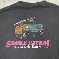 Vintage 1986 Poly Tees Hawaii Single Stitch Shore Patrol Size Large Surf