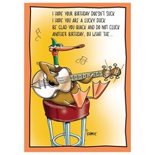 Singing Duck | Hilarious Birthday CardHim Man Her She Woman Friend RB